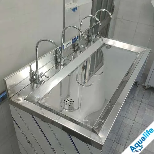 Máy lọc nước công nghiệp 50 l/h tủ inox SS304 - Ảnh 4