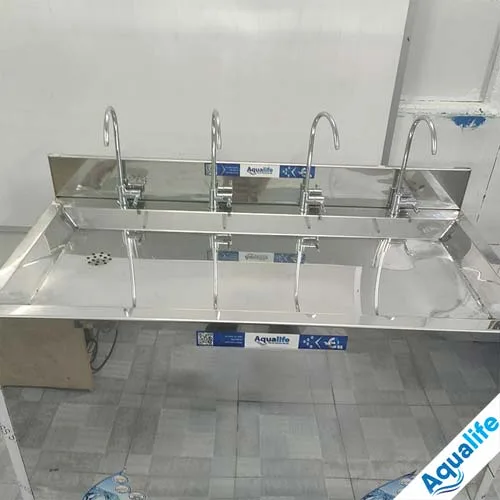 Máy lọc nước RO 65 l/h tủ inox 4 vòi công nghiệp - Ảnh 3