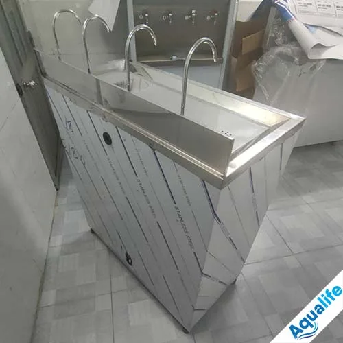 Máy lọc nước RO 65 l/h tủ inox 4 vòi công nghiệp - Ảnh 4