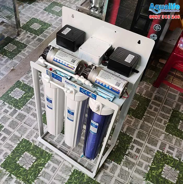 Thiết kế và cấu tạo máy lọc nước RO bán công nghiệp 50 l/h