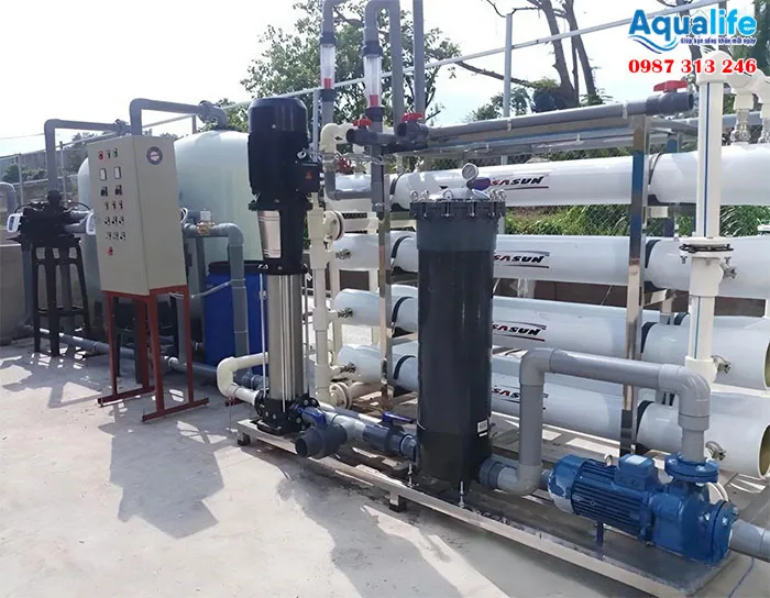 Dây chuyền lọc nước tinh khiết RO 10000 lít/giờ 7 Dây chuyền lọc nước RO công suất 10.000 lít/h