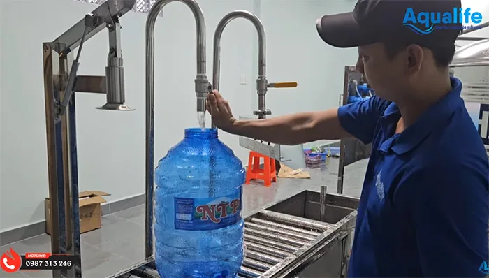 Quy trình sản xuất nước đóng bình 20 lít