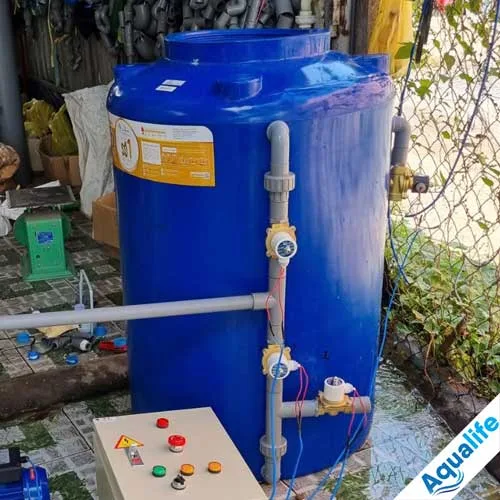 Thùng nhựa 500L tự động lọc nước tổng đầu nguồn 2 Thùng nhựa 500L tự động lọc nước tổng đầu nguồn - Ảnh 2