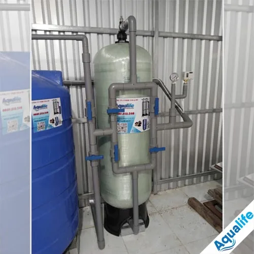 Trụ lọc composite 2162 xử lý nước giếng thô đầu nguồn - Ảnh 4