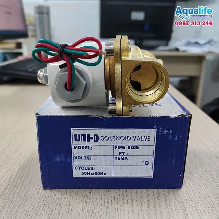 Van điện từ Uni-D Ø27 UW-20 (Solenoid Valve) 14 Van điện từ Uni-D Ø27 UW-20 điều khiển dòng chảy nước và khí nén hiệu quả