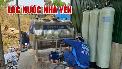 Lắp thiết bị lọc nước cho nhà yến loại bỏ cặn phèn hiệu quả 100% 3 video lap thiet bi loc nuoc cho nha yen