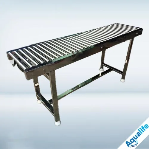 Băng tải con lăn inox 2m