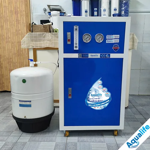 Máy lọc nước công suất lớn 75 l/h vỏ tủ thép
