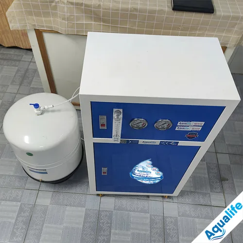 Máy lọc nước công suất lớn 75 l/h vỏ tủ thép - Ảnh 3
