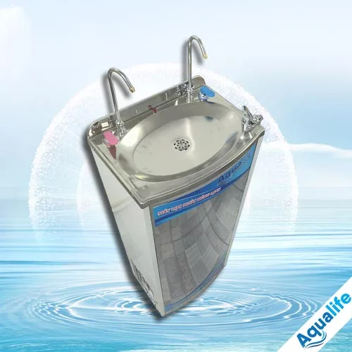 Máy lọc nước nóng lạnh tủ inox 2 vòi cong 1 vòi uống miệng - Ảnh 3