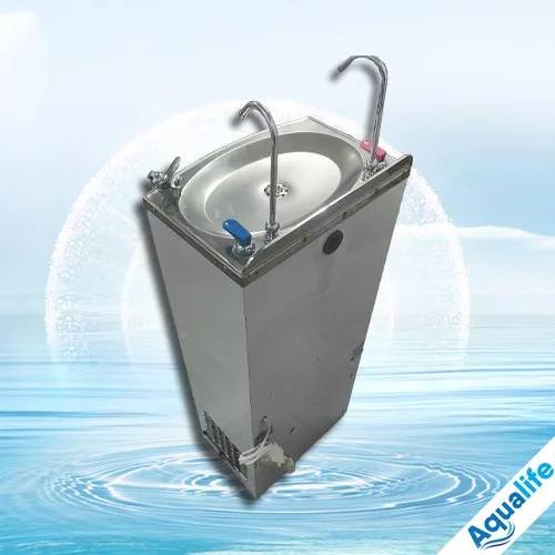 Máy lọc nước nóng lạnh tủ inox 2 vòi cong 1 vòi uống miệng - Ảnh 4