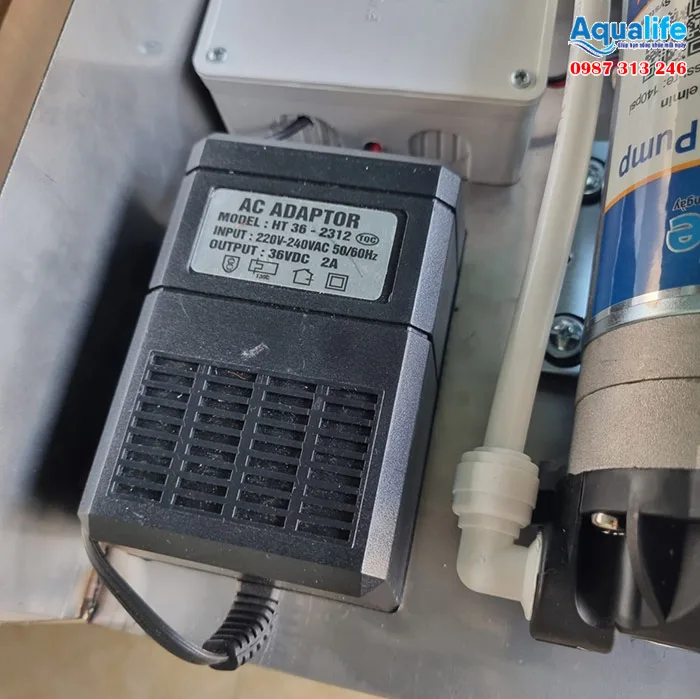 Máy lọc nước RO 50 l/h khung inox (1 màng RO 400G)