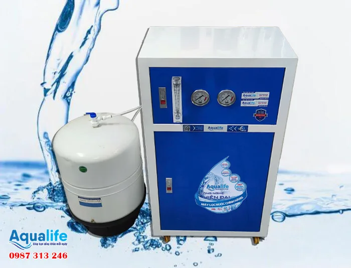 Máy lọc nước RO vỏ tủ thép 150 lít/giờ