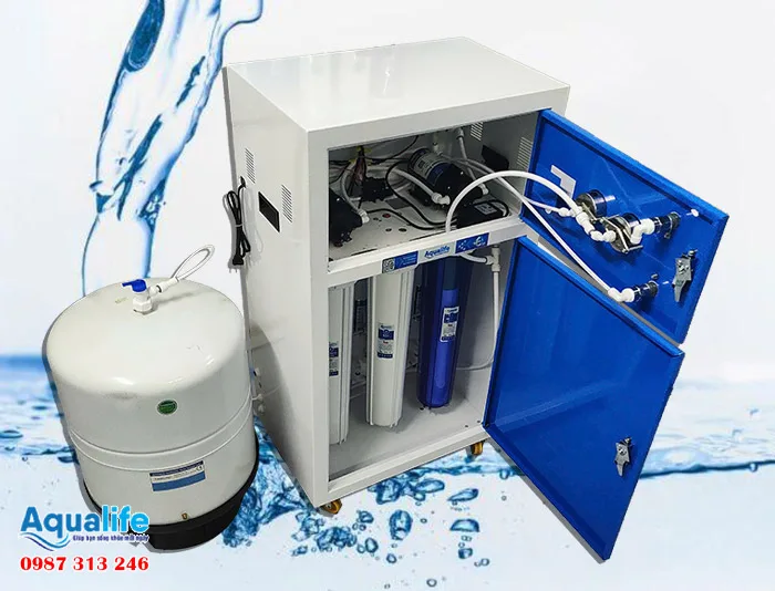 Máy lọc nước RO vỏ tủ thép 150 lít/giờ
