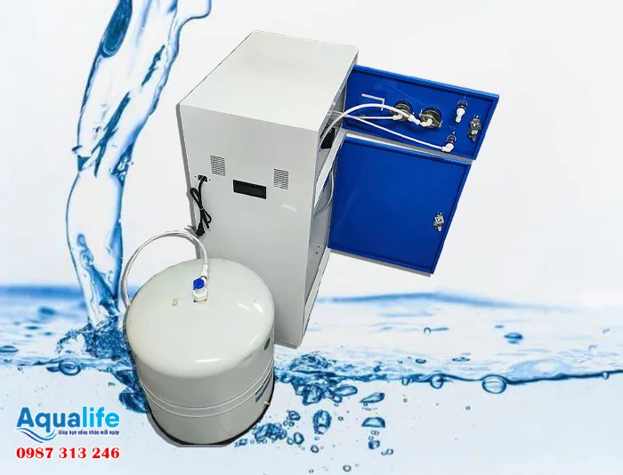 Máy lọc nước RO vỏ tủ thép 150 lít/giờ