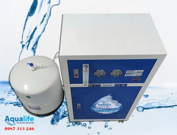 Máy lọc nước RO vỏ tủ thép 150 lít/giờ