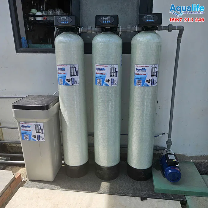Hệ thống lọc tổng xử lý kim loại làm mềm nước