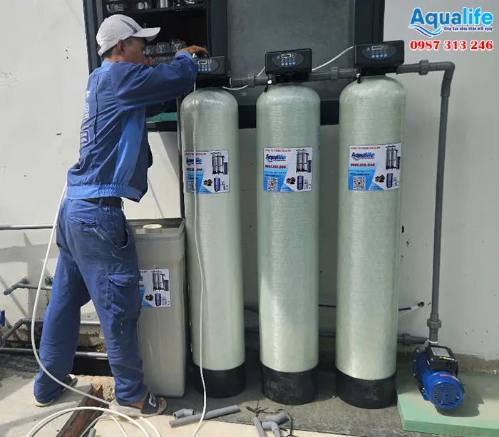 Hệ thống lọc tổng xử lý kim loại làm mềm nước