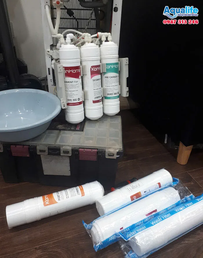 Thay lõi máy lọc nước tận nhà tại quận 8 HCM