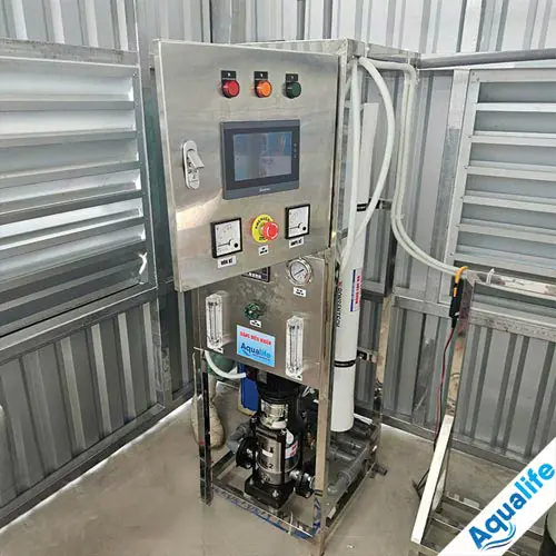 Hệ thống lọc nước RO 250 L/h tủ điện PLC 2 Hệ thống lọc nước RO 250 L/h tủ điện PLC - Ảnh 2