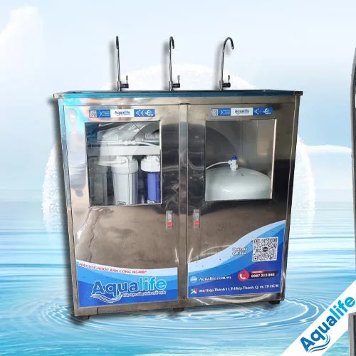 Máy lọc nước 3 vòi 30 L/h tủ inox