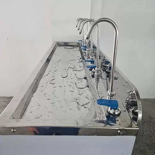 Máy lọc nước 6 vòi nóng lạnh nguội tủ inox - Ảnh 3
