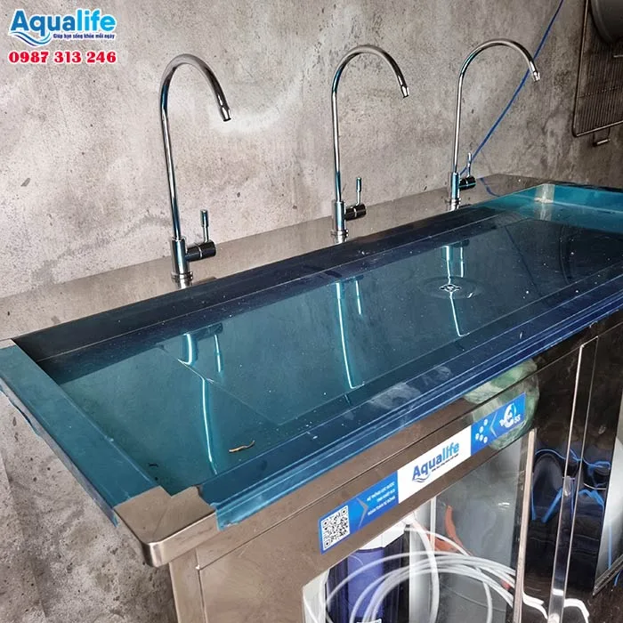 Hệ thống 3 vòi tiện lợi của máy lọc nước Aqualife công suất lớn