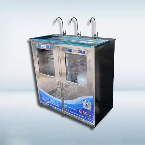 Máy lọc nước 65 lít/h 3 vòi tủ inox 2 cánh - Ảnh 4