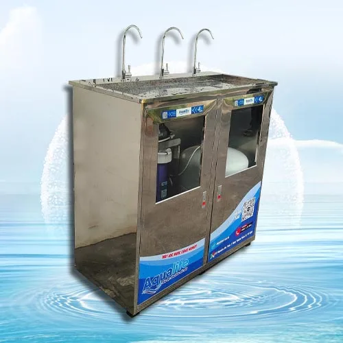 Máy lọc nước uống 3 vòi 50 lít/giờ tủ inox - Ảnh 2