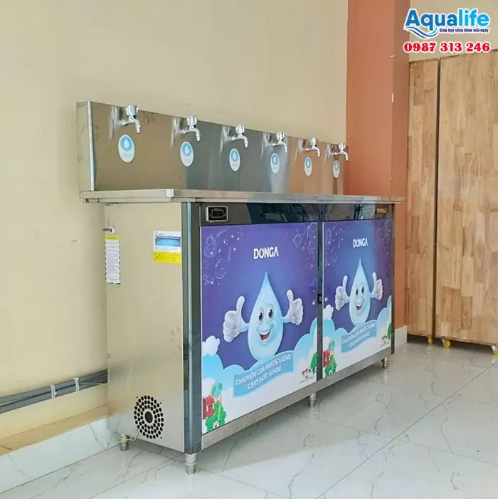 Máy lọc nước DAD-6S lắp đặt trường học phục vụ 300 người