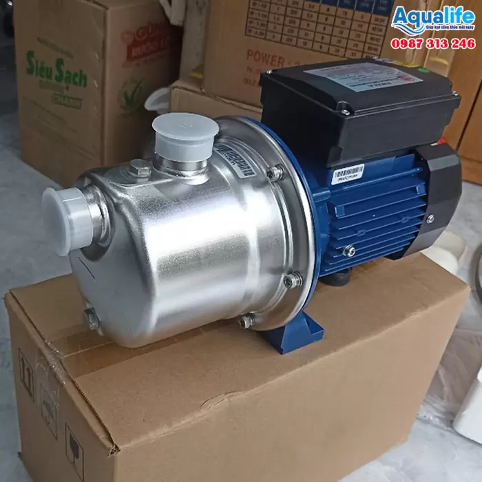 Máy bơm đầu JET EWARA JEXM 075 công suất 0.75HP màu xanh ghi chính hãng