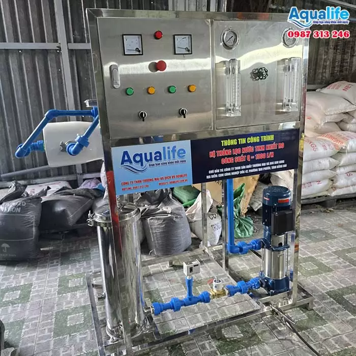 Dàn lọc nước RO 1200 lít/giờ cho nhà máy , sản xuất nước uống