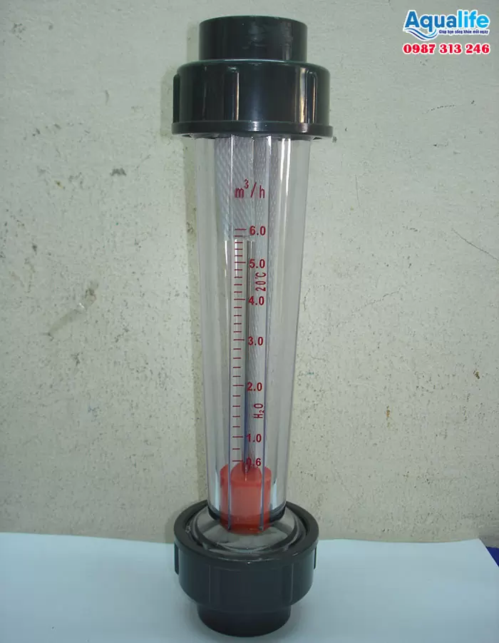 Lưu lượng kế LZS-32 dạng dán keo đo lưu lượng 0.6-6m3/h chính xác