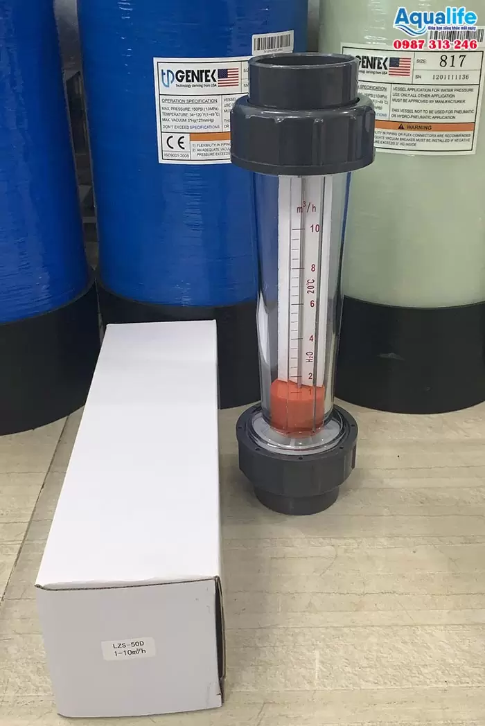 LZS-50 1-10m3/h dạng short dán keo thiết bị đo lưu lượng chính xác