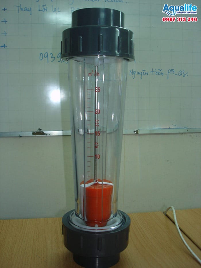 Thiết bị đo lưu lượng LZS-65 short tube chất liệu AS ABS nhiệt độ 0-60°C áp suất 0.6MPa