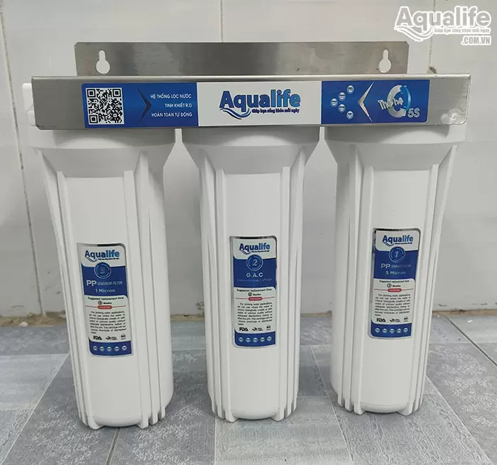 Lợi ích khi sử dụng cốc lọc 10 inch 20 inch trong gia đình 2 Bộ 3 cốc lọc thô 10 inch của Aqualife