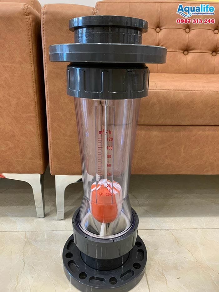 LZS-100F 18-120 m3/h mặt bích (flange tube) 9 Lưu lượng kế mặt bích DN100 Yuyao Kingtai LZS-100F