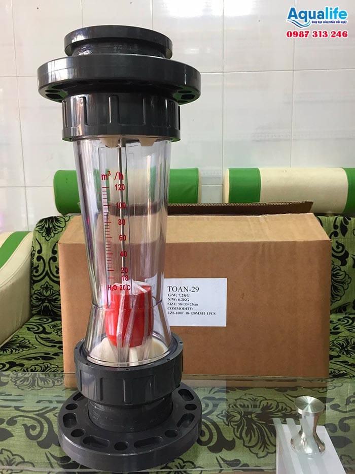 LZS-100F 18-120 m3/h mặt bích (flange tube) 8 Thiết bị đo lưu lượng nước công nghiệp LZS-100F 18-120 m3/hr
