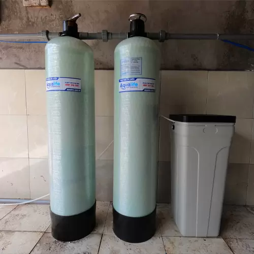 Bộ 2 cột composite 1252 van tay làm mềm nước 1 Bộ 2 cột composite 1252 van tay làm mềm nước