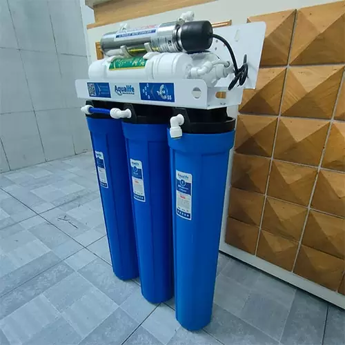 Bộ lọc nước đầu nguồn 3 cốc 20 inch + UF + đèn UV diệt khuẩn - Ảnh 3