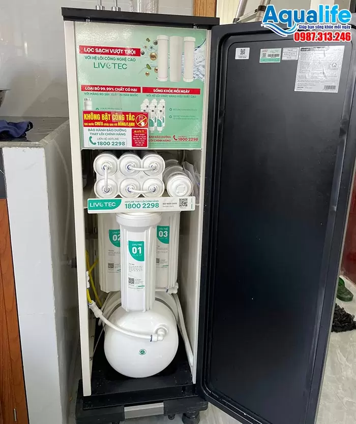 Máy lọc nước Karofi Livotec 630S (Nóng - Lạnh – Nguội) 9 Máy lọc nước nóng lạnh Karofi Livotec 630S chính hãng