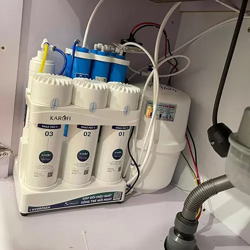 Máy lọc nước RO Karofi KAQ-U03 Pro nhỏ gọn để gầm - Ảnh 4