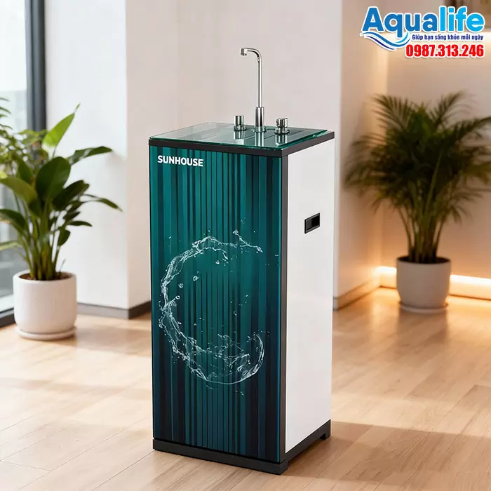 Máy lọc nước RO nóng nguội Sunhouse SHA76217CK 10 Sunhouse SHA76217CK thiết kế sang trọng dễ sử dụng