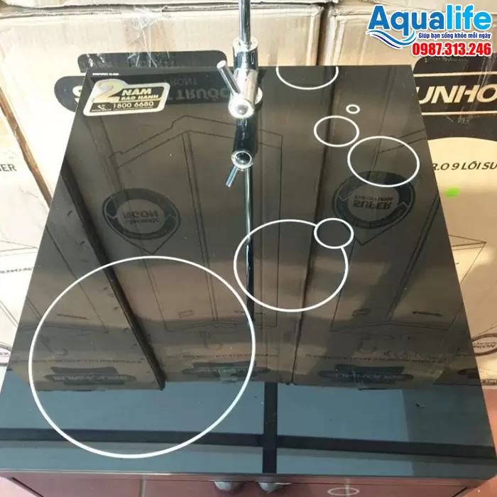 Máy lọc nước Sunhouse SHA8839K tủ kính cường lực 10 Máy lọc nước RO Sunhouse thiết kế tủ kính