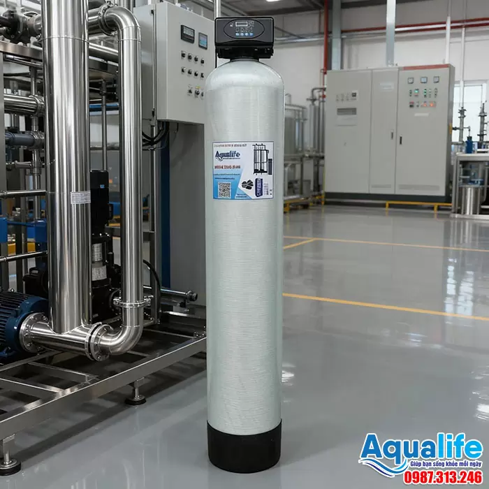 Thiết bị lọc nước phèn 1 cột composite tự động