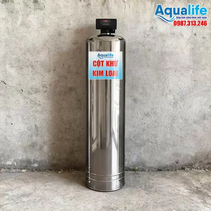 Trụ lọc Inox 304 1665 tự động súc xả định kỳ thông minh