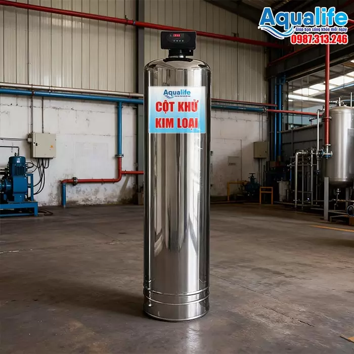 Giải pháp lọc phèn bền bỉ với 1 cột Inox SS304 model 1665 tự động