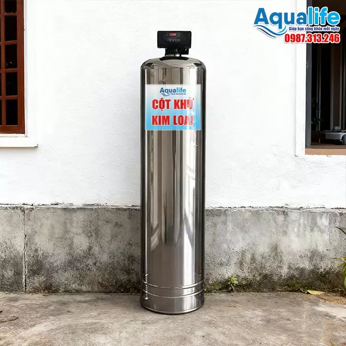 Hệ thống lọc nước nhiễm phèn Inox 304 mã 1665 tự động sục rửa