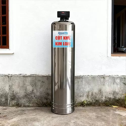 1 trụ lọc nước tự động Inox 1665 khử phèn sắt - Ảnh 3