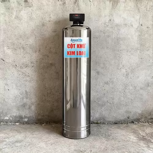 1 trụ lọc nước tự động Inox 1665 khử phèn sắt - Ảnh 2